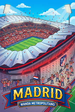 Atlético Madrid Wanda Metropolitano Stadium Board