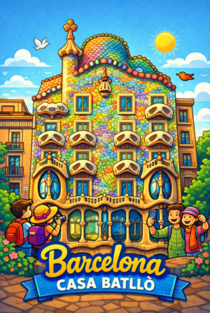 Barcelona Casa Batlló — Gaudí Dragon House Board