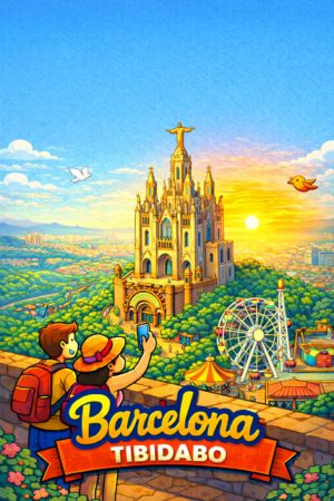 Barcelona Gothic Quarter Souvenir Board