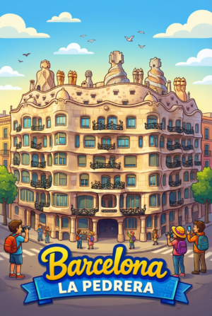 Barcelona La Pedrera — Gaudí's Stone Quarry Board