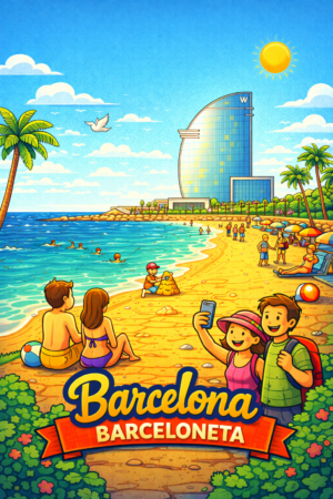 Barcelona Park Güell Mosaic Souvenir Board