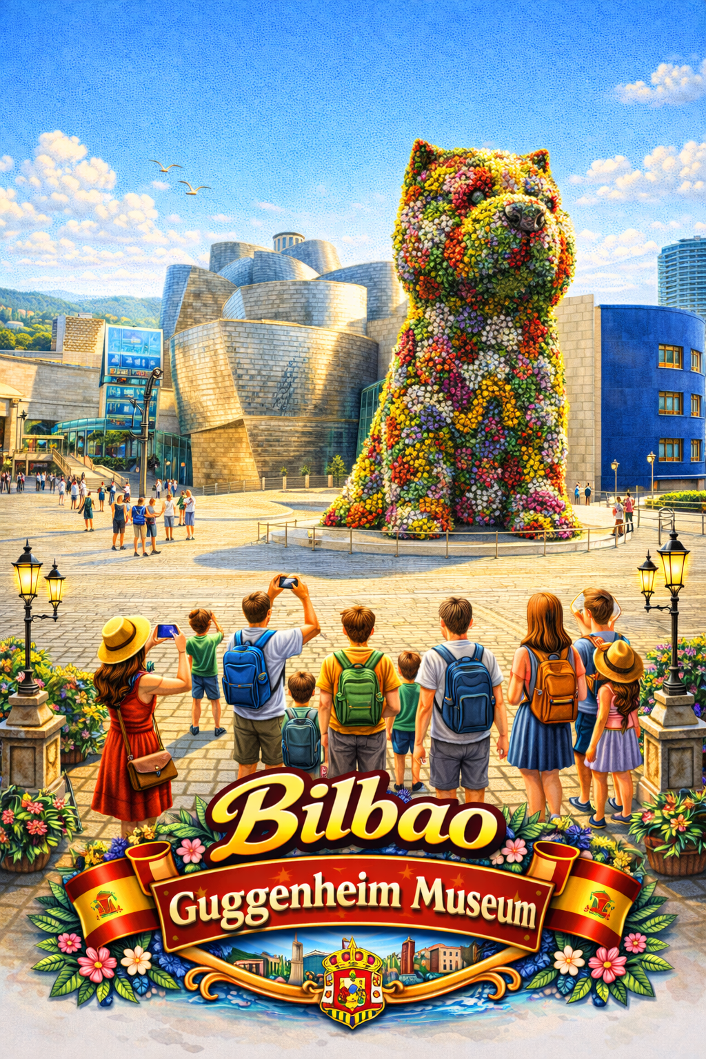 Bilbao Guggenheim Museum Souvenir Board