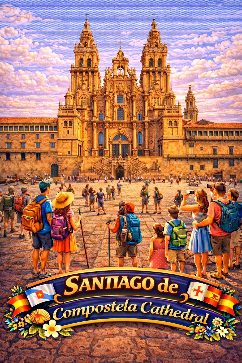 Camino de Santiago Shell Souvenir Board