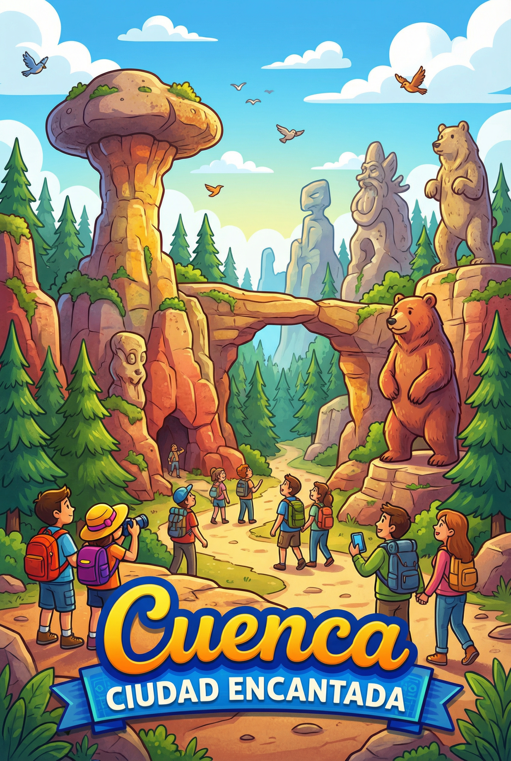 Ciudad Encantada — Enchanted City of Stone Board