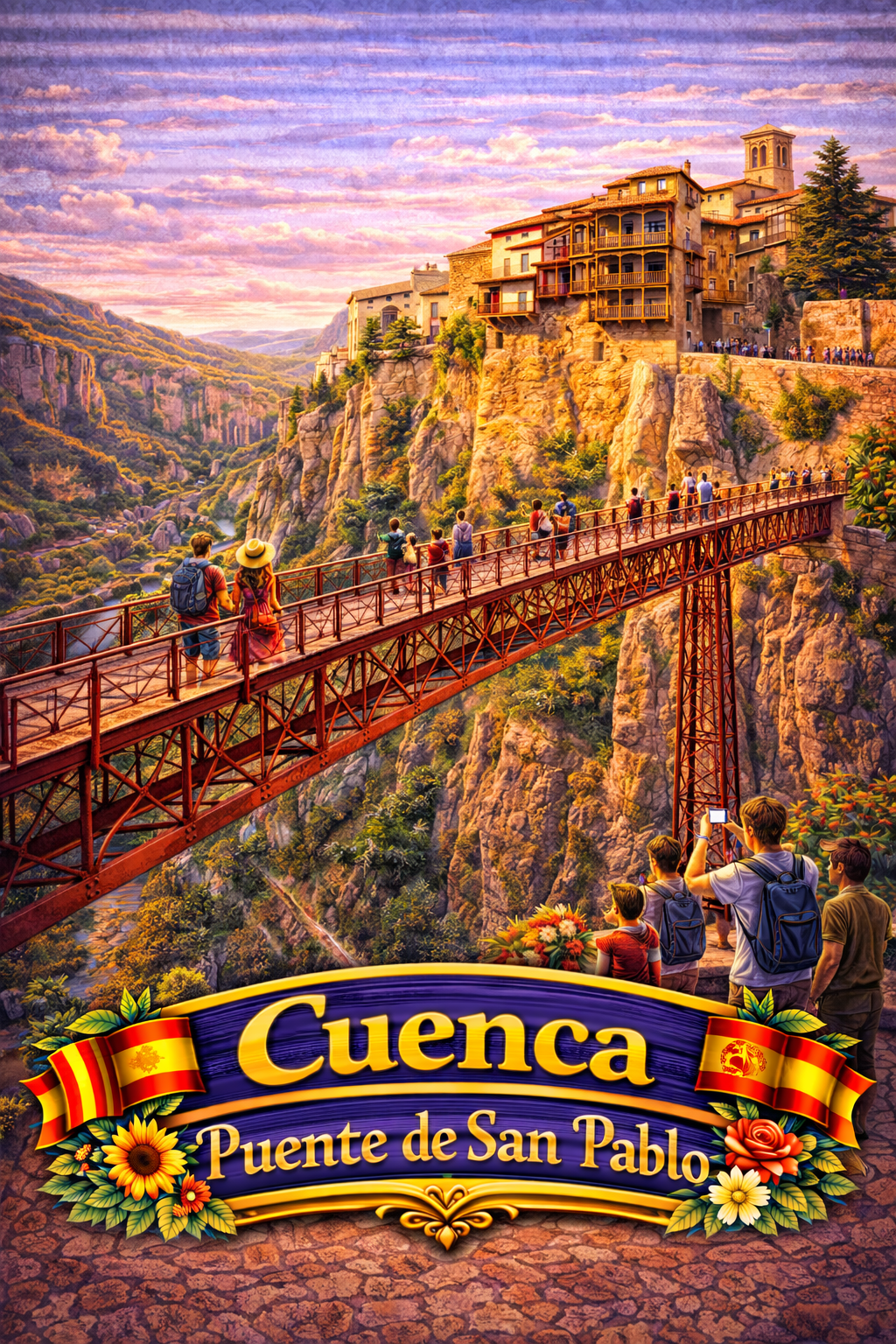 Cuenca Puente de San Pablo — Gorge Bridge Board
