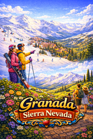 Granada Alhambra Palace Souvenir Cutting Board