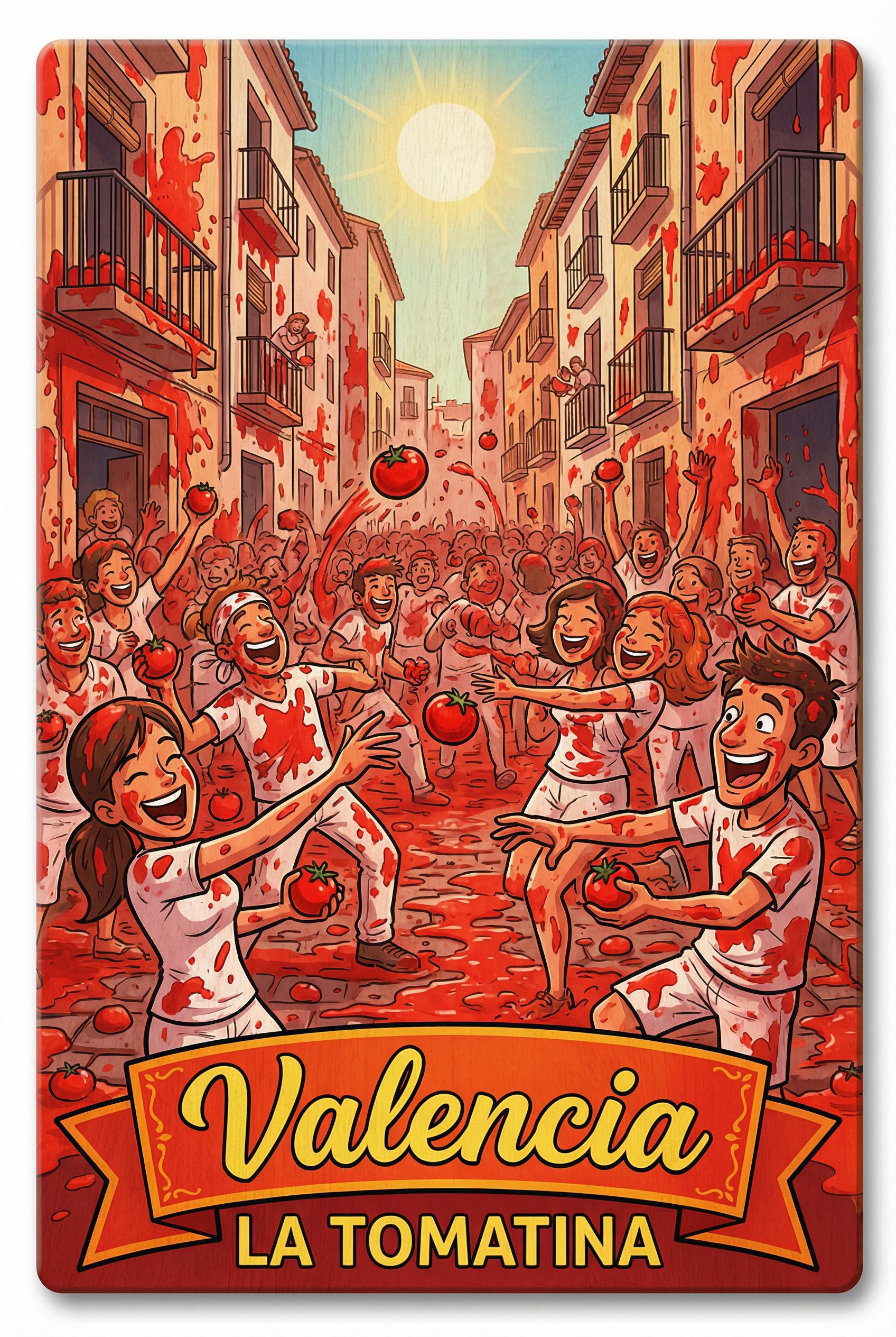 La Tomatina Buñol — World's Largest Food Fight Board