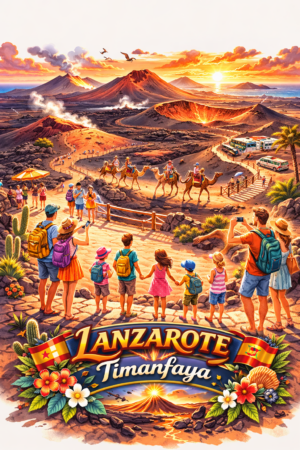 Lanzarote Timanfaya — Fire Mountains Board