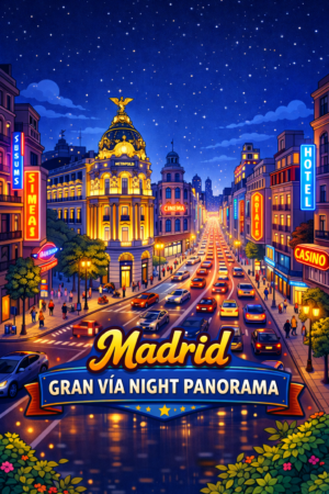 Madrid Wood Cutout Wall Plaque - Puerta de Alcalá