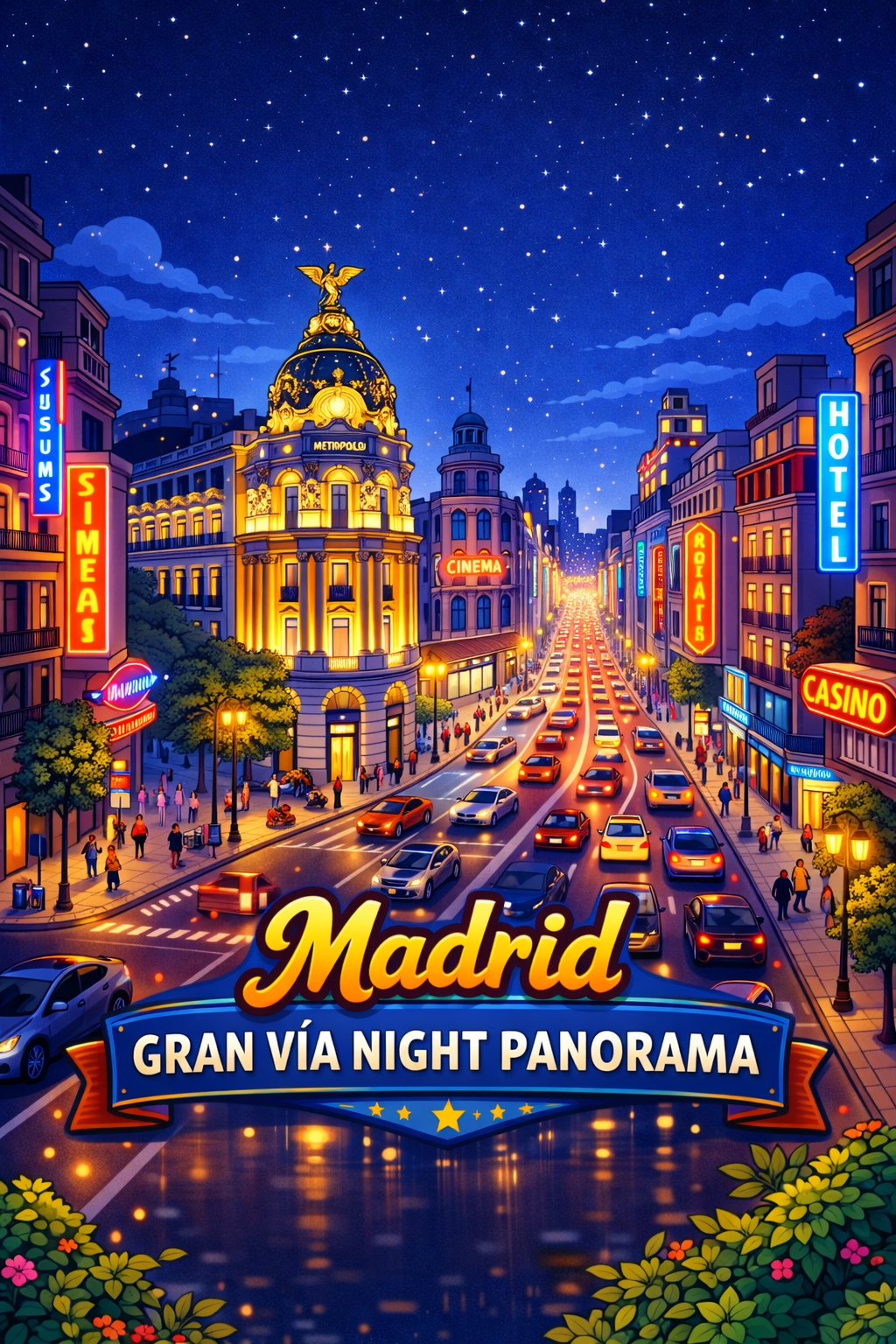 Madrid Wood Cutout Wall Plaque - Puerta de Alcalá