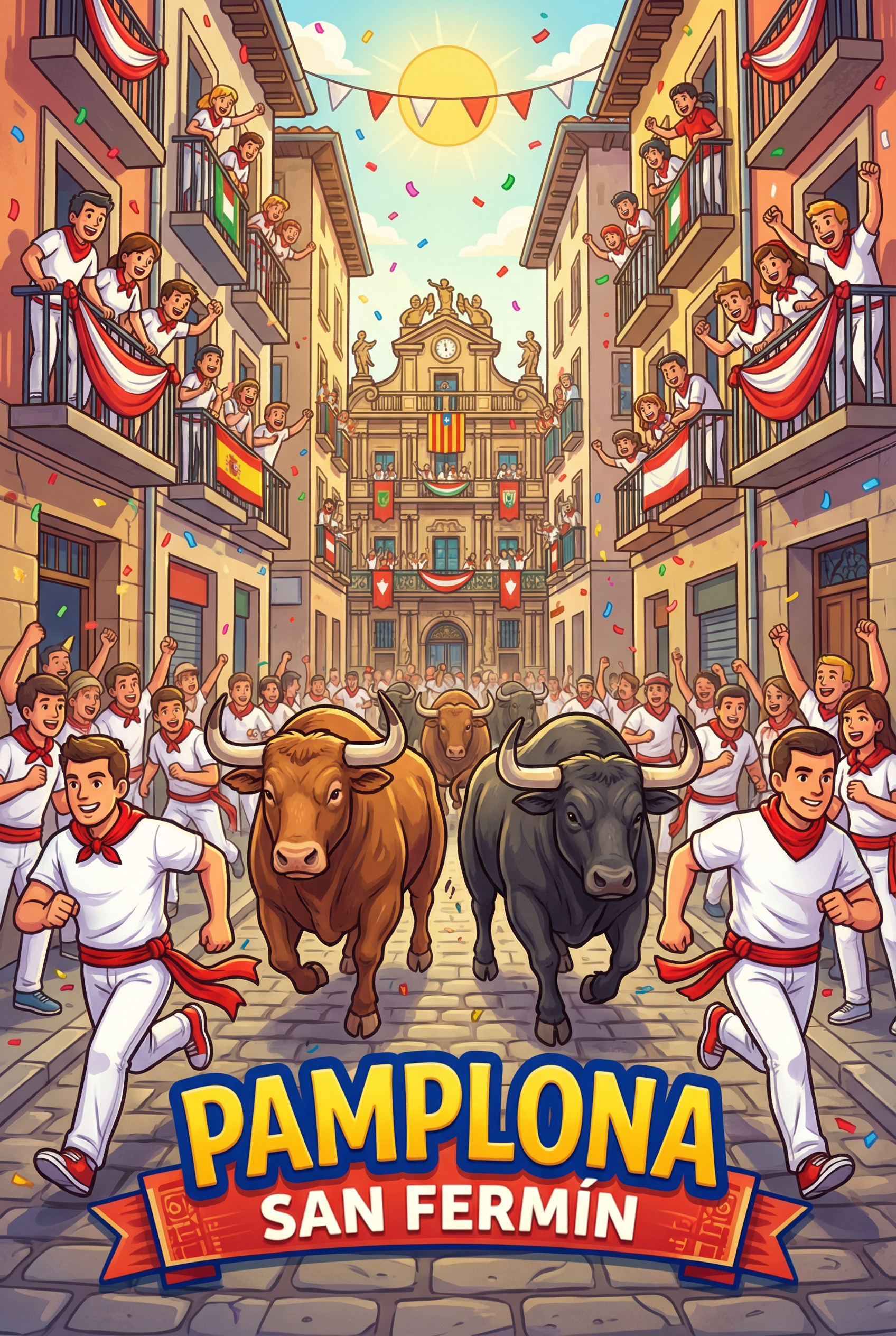 Pamplona San Fermín — Running of the Bulls Board