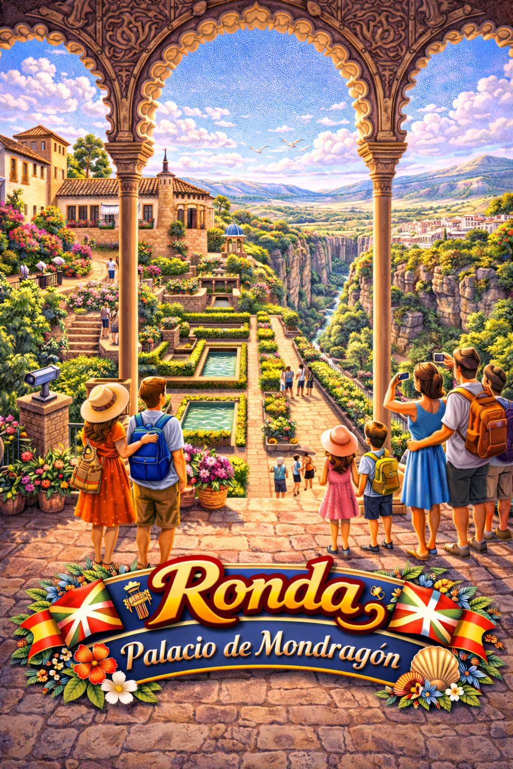 Ronda Palacio de Mondragón — Moorish Gardens Board