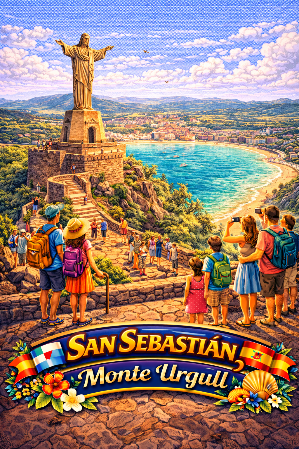 San Sebastián Monte Urgull — Christ Statue Board