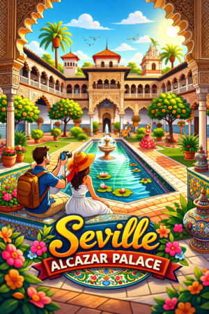 Seville Plaza de España Souvenir Cutting Board