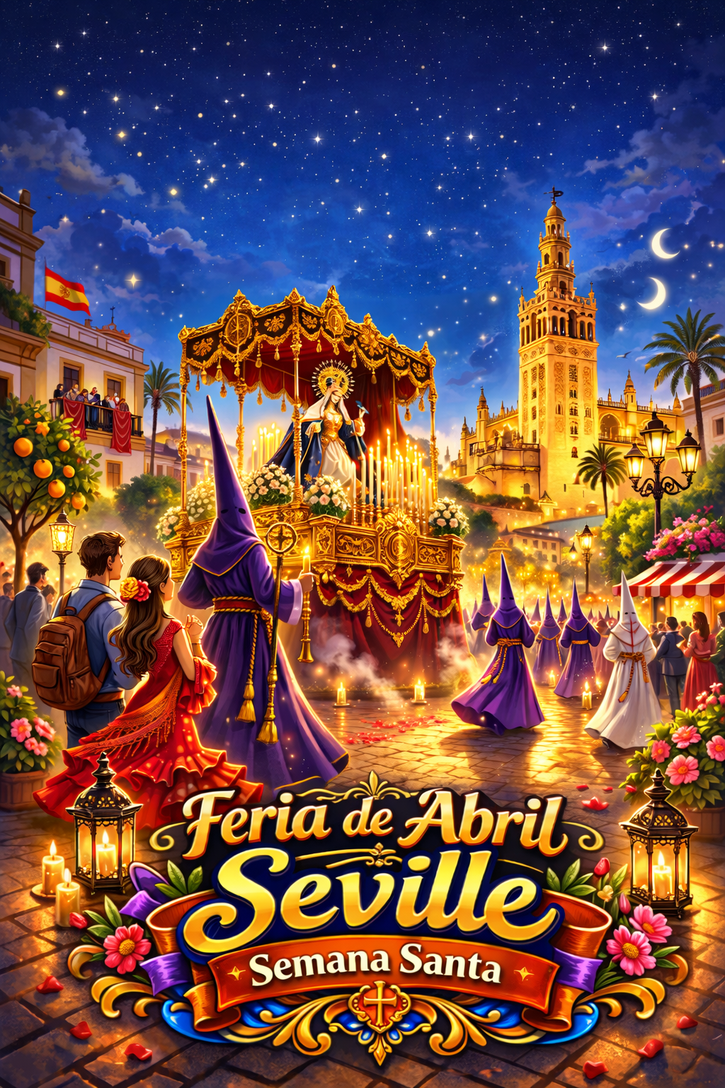 Seville Semana Santa — Holy Week Processions Board