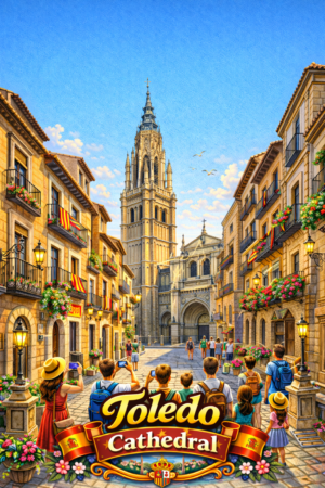 Toledo City Panorama Souvenir Board