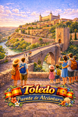 Toledo Puente de Alcántara — Roman Bridge Board