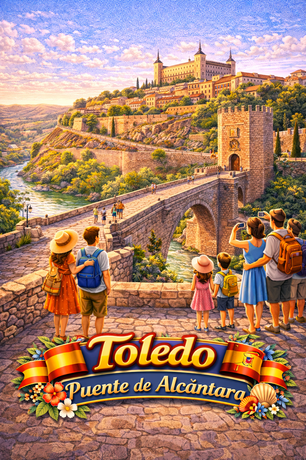 Toledo Puente de Alcántara — Roman Bridge Board