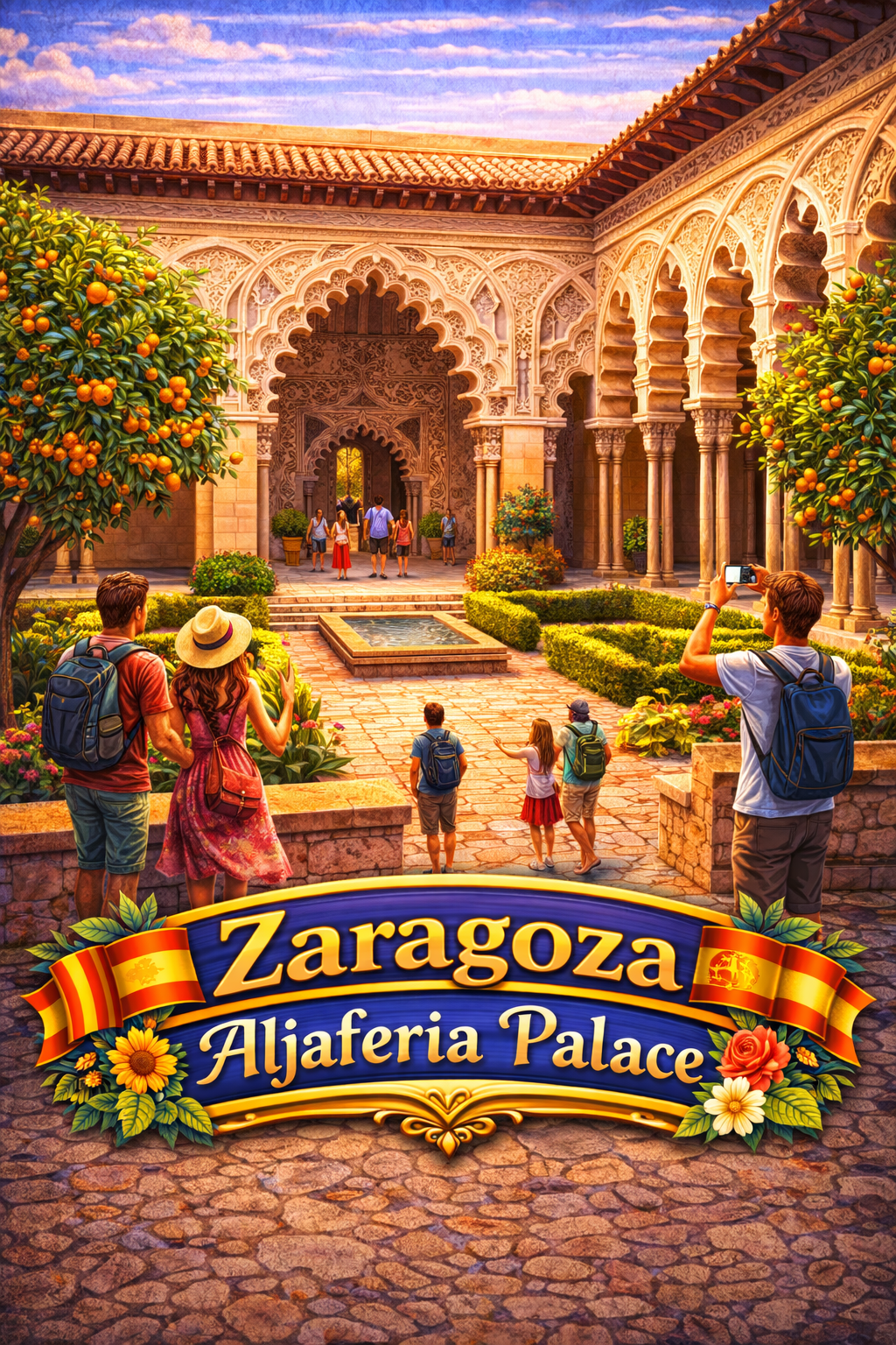 Zaragoza Aljafería Palace — Moorish Jewel Board