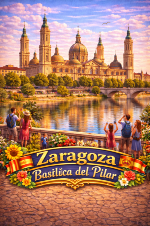 Zaragoza Basílica del Pilar — Baroque Masterpiece Board