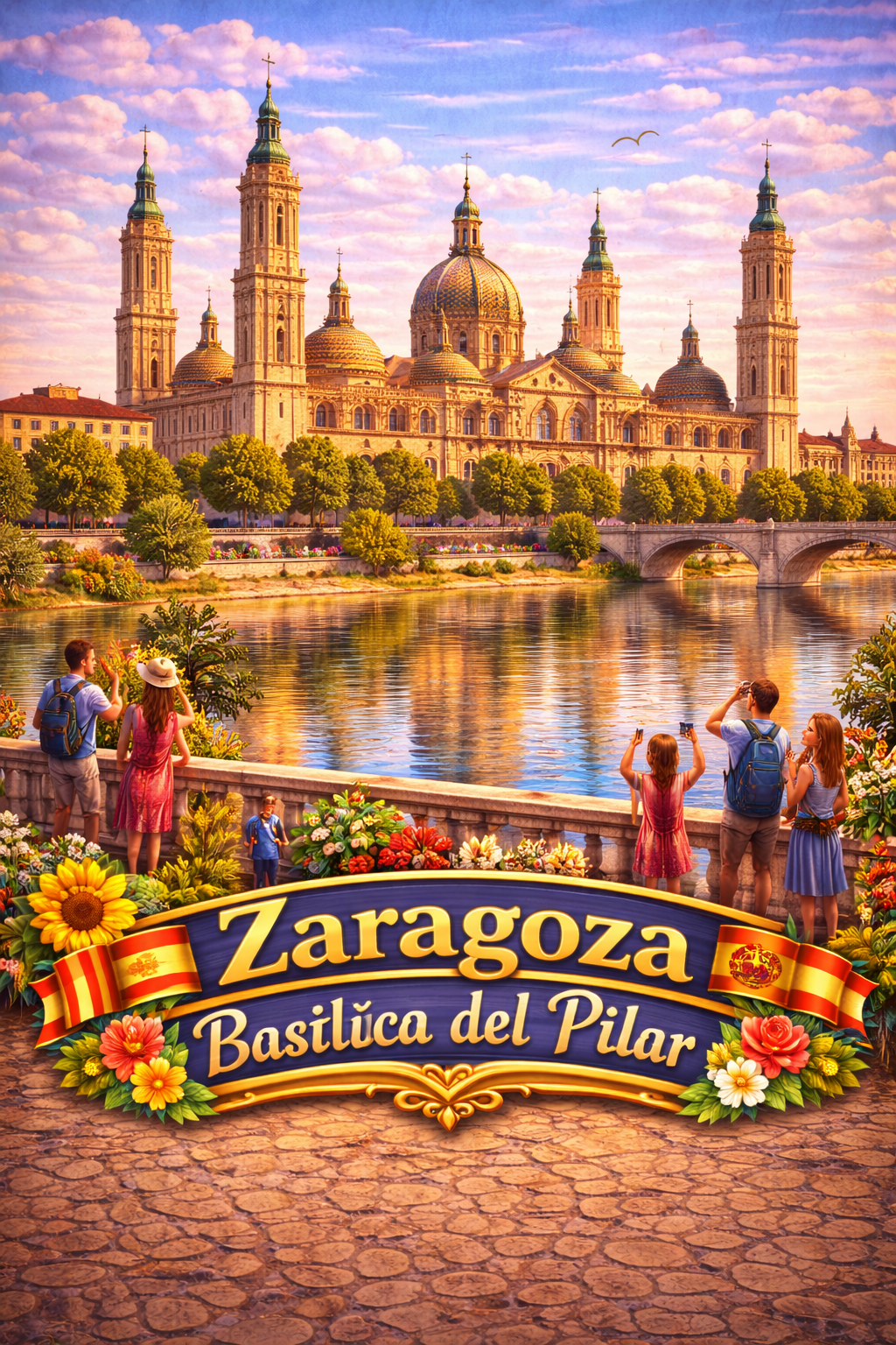 Zaragoza Basílica del Pilar — Baroque Masterpiece Board