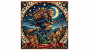 La Befana Italian Christmas Witch Fridge Magnet 2027