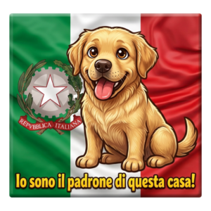 Labrador Retriever Italy Funny Dog Magnet