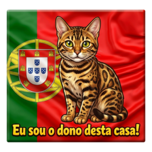 Bengal Portugal Funny Cat Magnet
