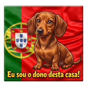 Dachshund Portugal Funny Dog Magnet