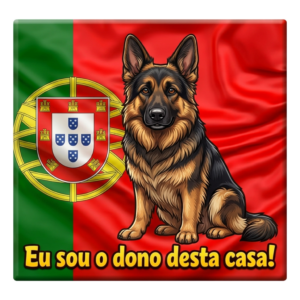 German Shepherd Portugal Funny Dog Magnet