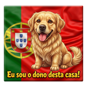 Golden Retriever Portugal Funny Dog Magnet