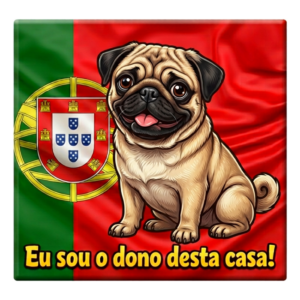 Pug Portugal Funny Dog Magnet