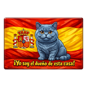 British Shorthair Spain Funny Cat Magnet