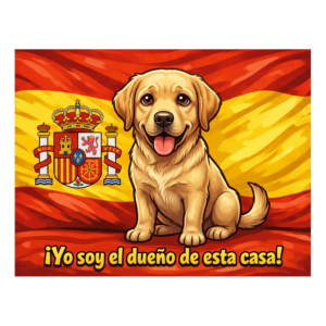 Labrador Retriever Spain Funny Dog Magnet