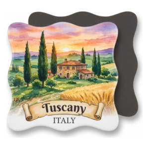 Tuscan Landscape Cypress Italy Magnet