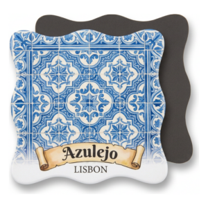 Lisbon Azulejo Tile Pattern Magnet